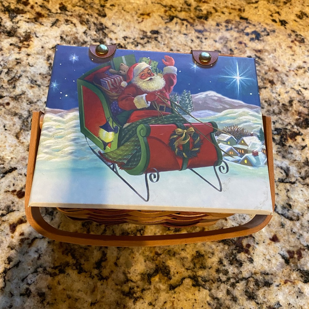 Santa Sleigh Holiday Basket